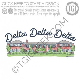 TGI – OU Tri Delta House Sticker