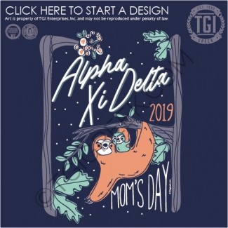 TGI-Alpha Xi Delta Sloth Moms day
