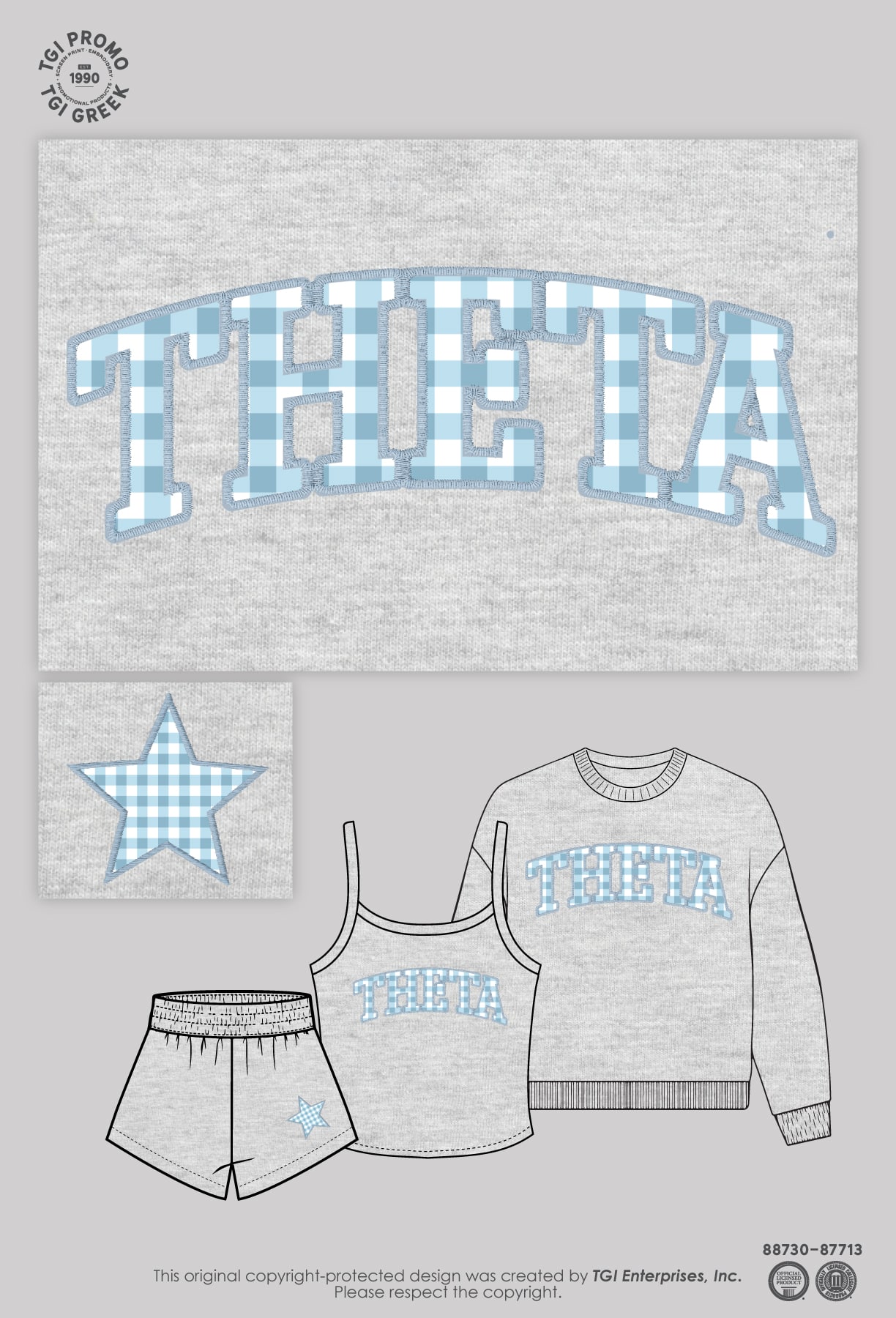 Kappa Alpha Theta – TGI Greek Pattern Set