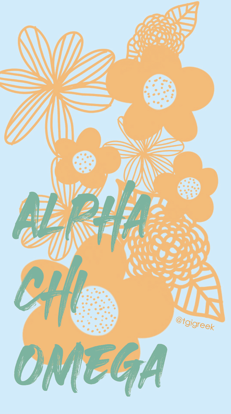 Phone Background – Alpha Chi Omega Flower