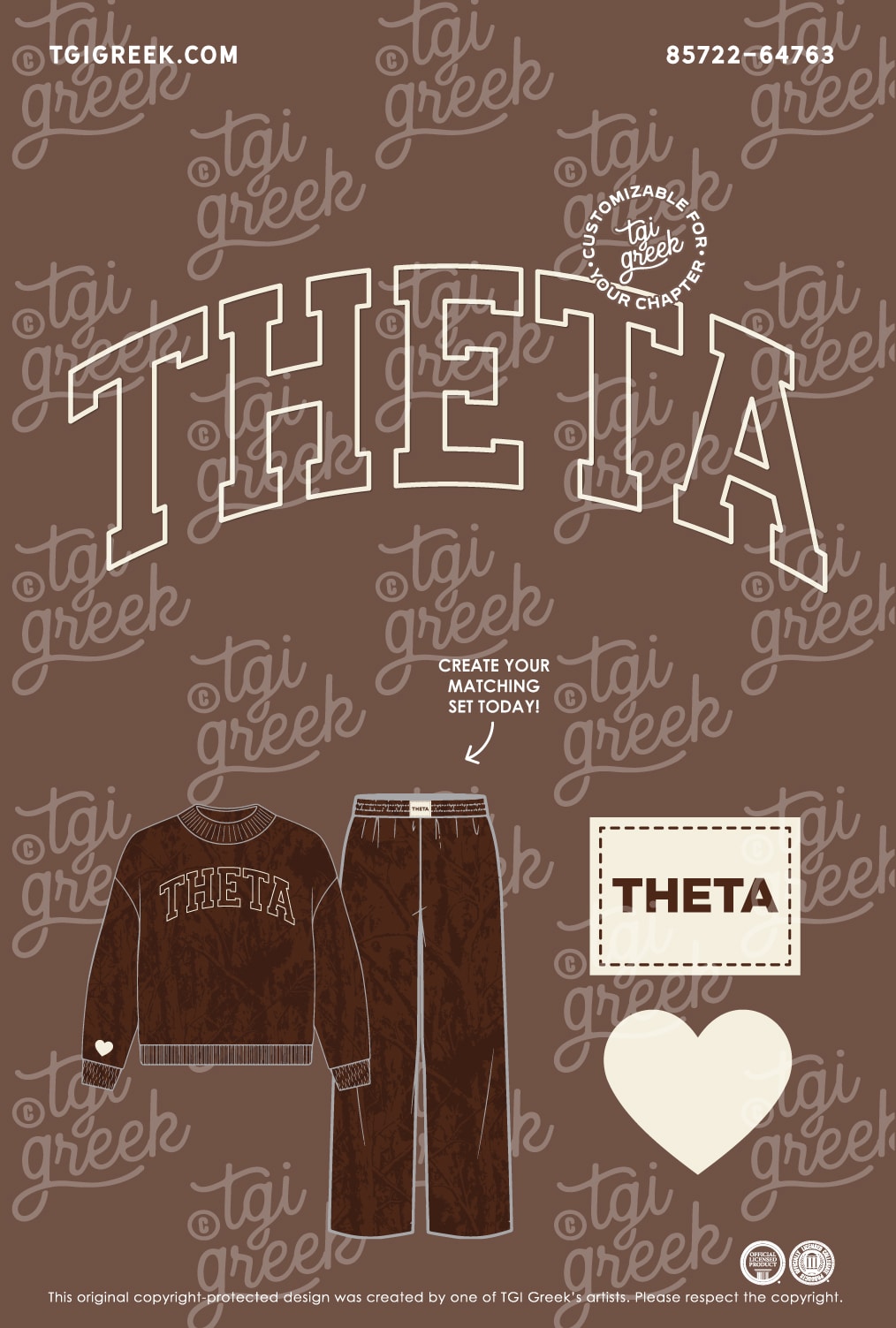 Kappa Alpha Theta – TGI Chocolate Camo Set Pant