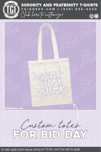 Sigma Sigma Sigma – Bid Day Totes