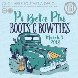 Pi Beta Phi-OU Boots and Bow Ties