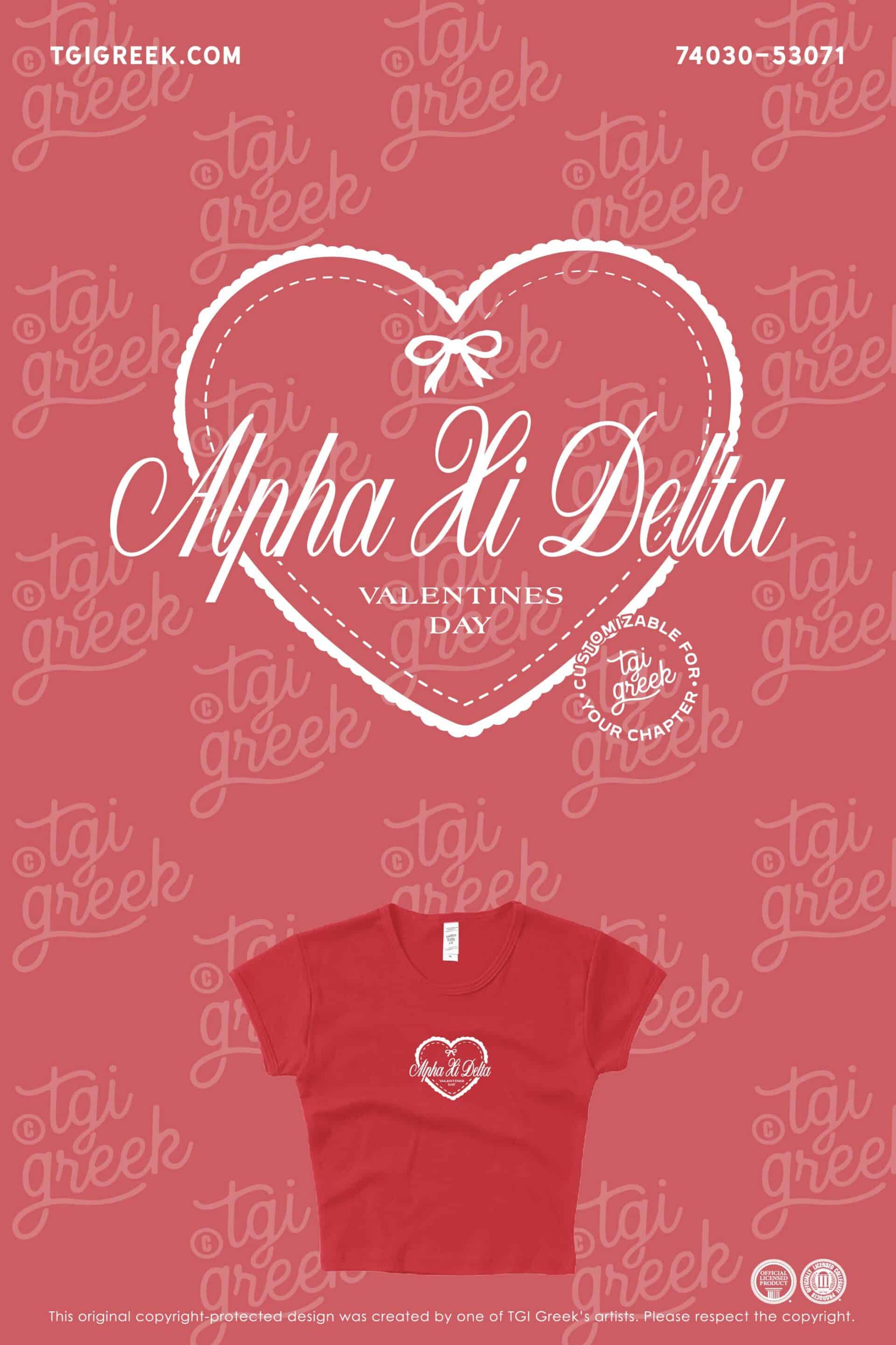 Alpha Xi Delta – USCAR Valentine’s Baby Tee