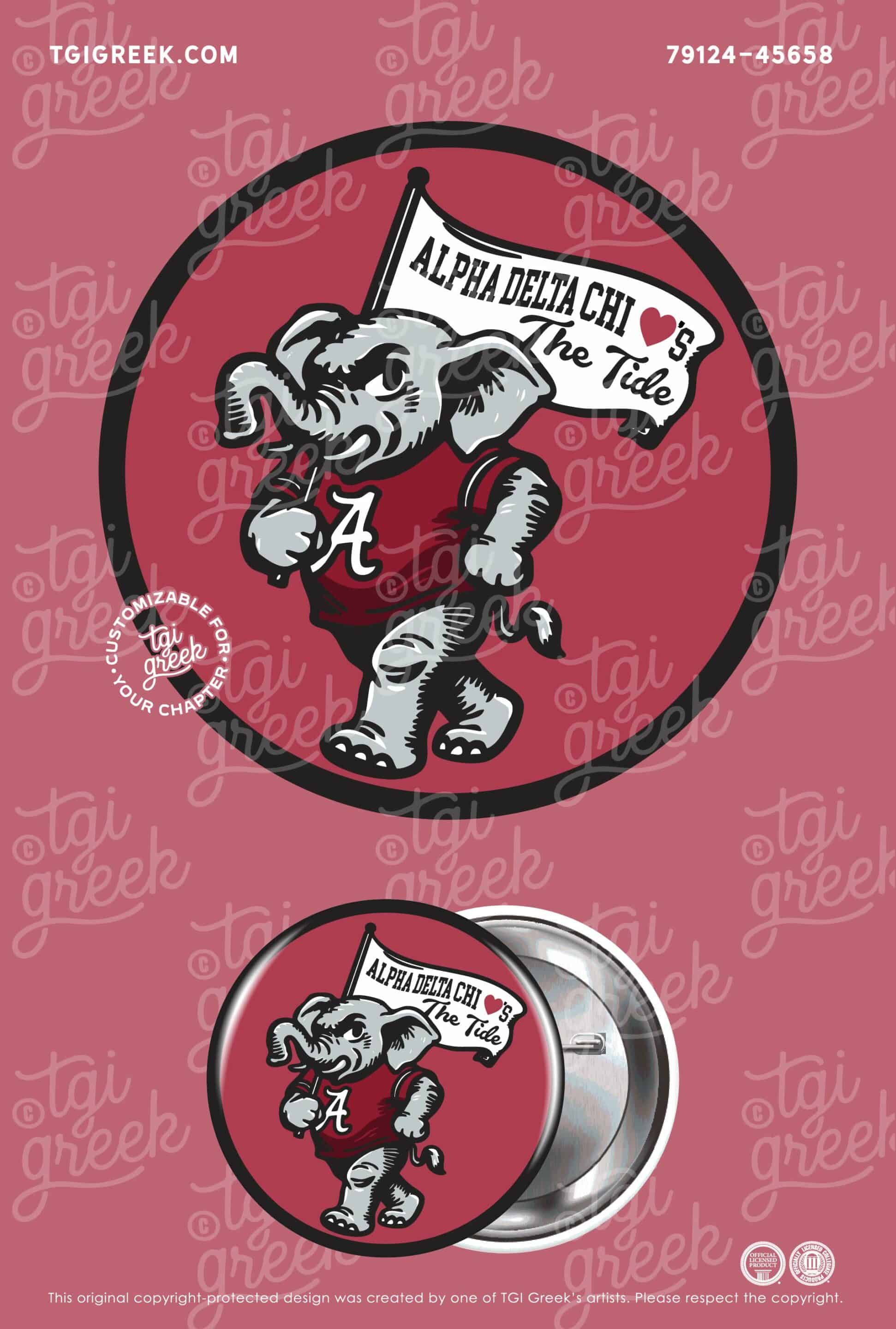 Alpha Delta Chi – UAL Gameday Buttons
