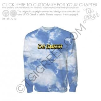 Chi Omega – URI Tie Dye Shirt