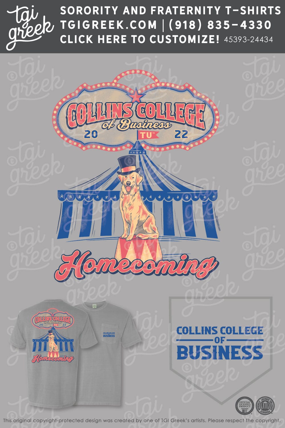 Tulsa University – CCB Homecoming Tee