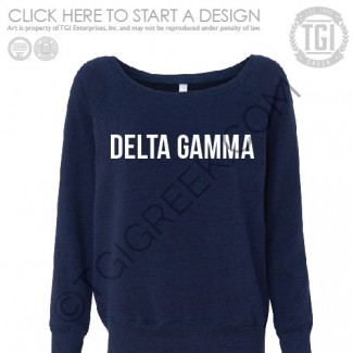 Delta Gamma-TSU Slouchy Sweatshirt