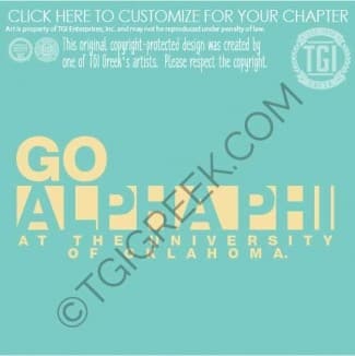 Alpha Phi – OU summer PR shirt