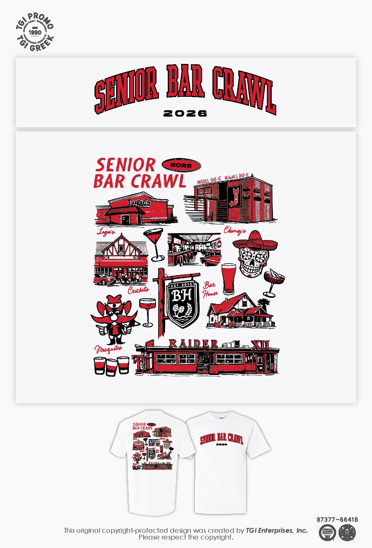 Bar Crawl – Lubbock TX Senior Bar Crawl