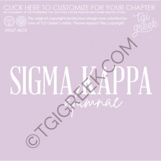 Sigma Kappa – USCO Alum Ceremony