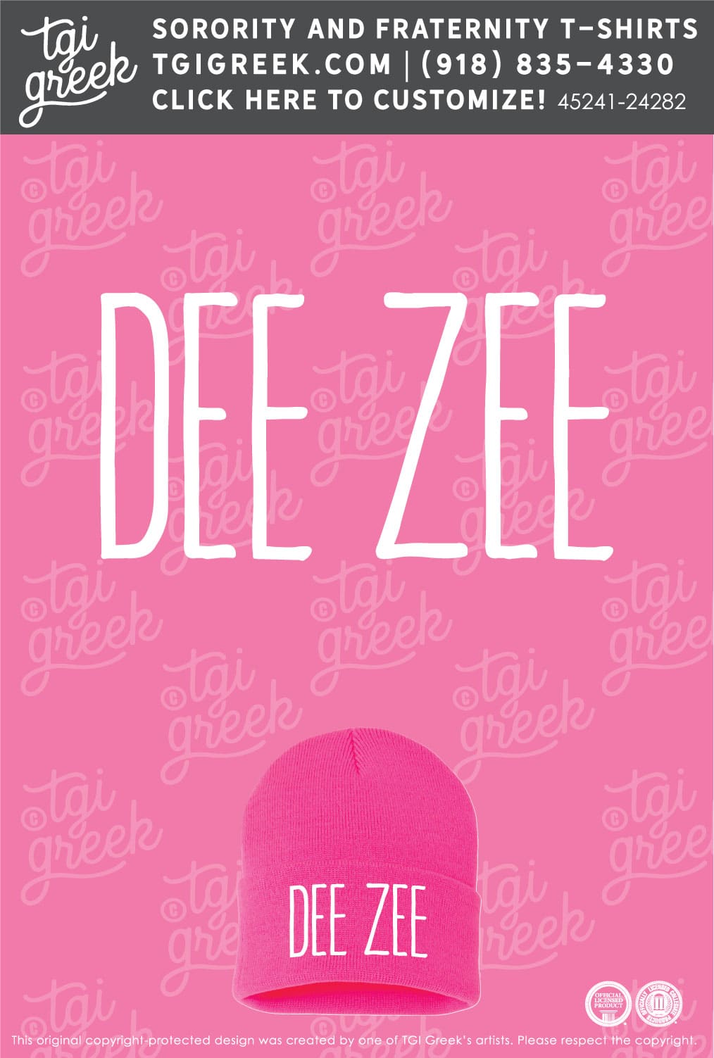Delta Zeta – UIA Beanie