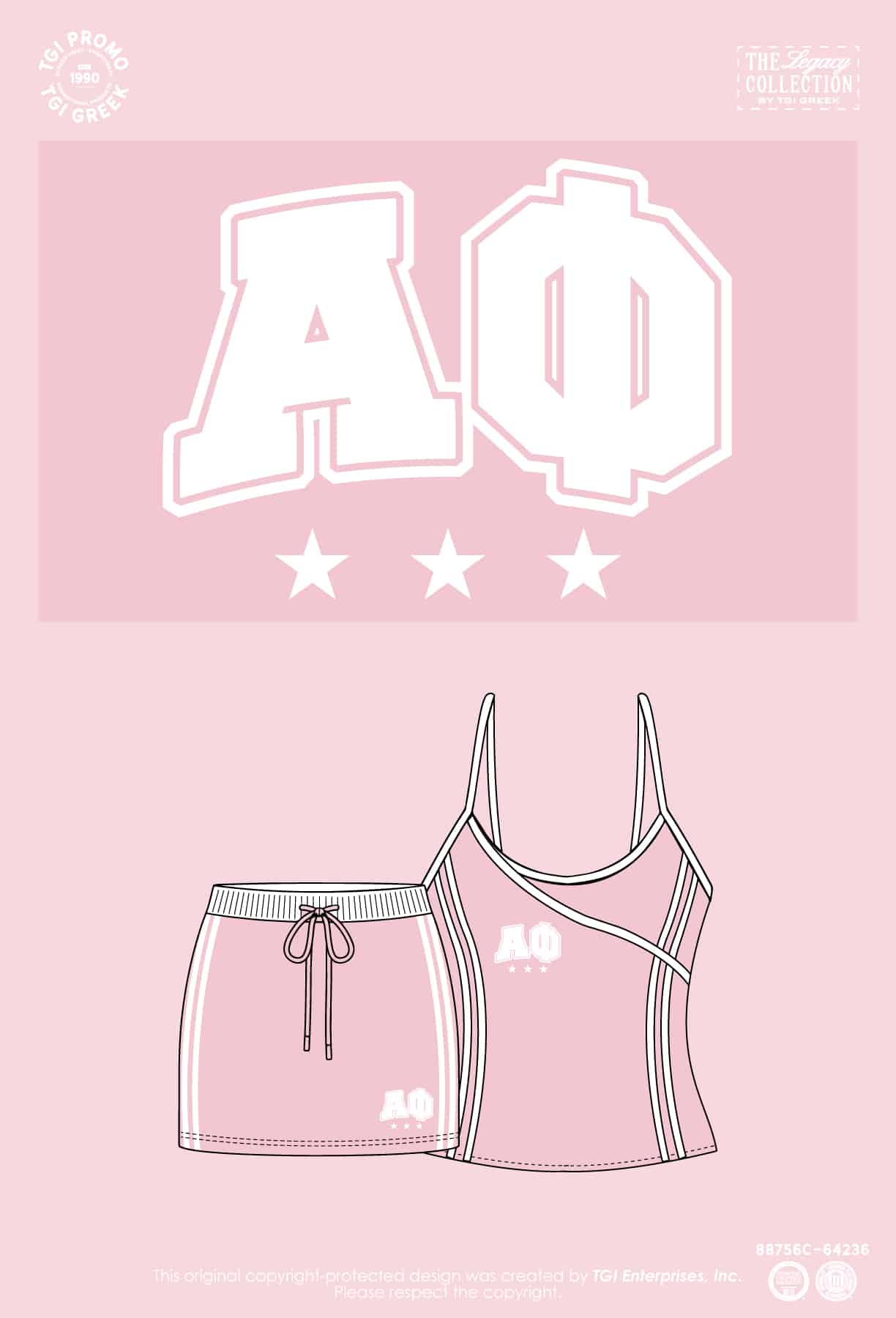 Alpha Phi – TGI Skirt Set Name Drop