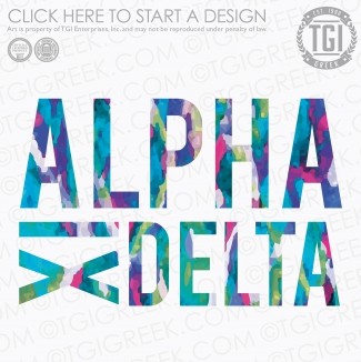 Alpha Xi Delta-UTA Watercolor Shirt