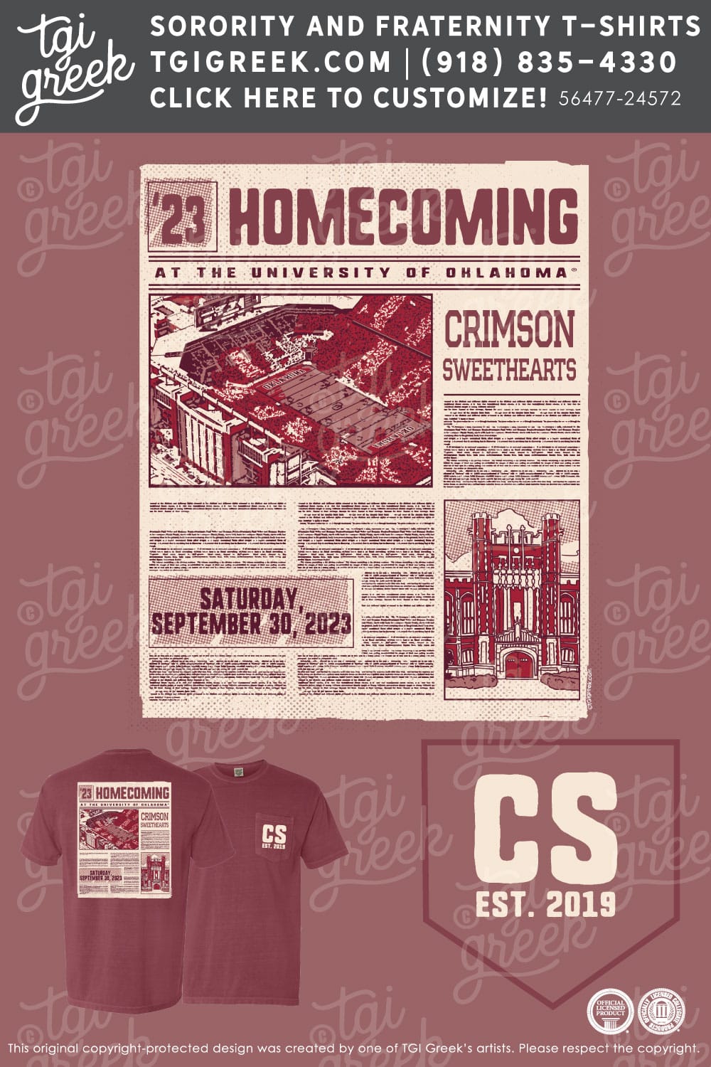 OU – Crimson Sweethearts Homecoming