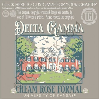 Delta Gamma-KU Cream Rose Formal