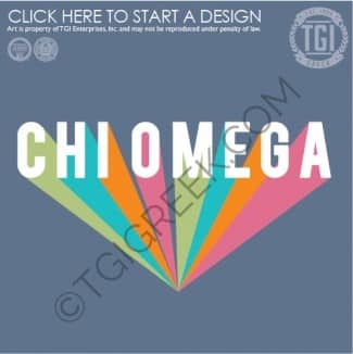 TGI-Chi Omega Rainbow