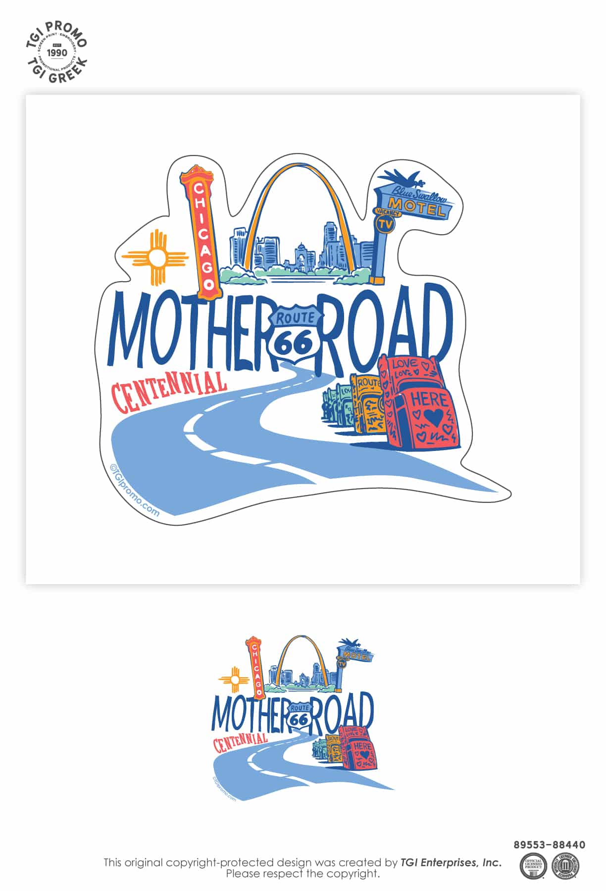 TGI Promo – Cap Cruise Party Zone Mother Road Iconic Magnet
