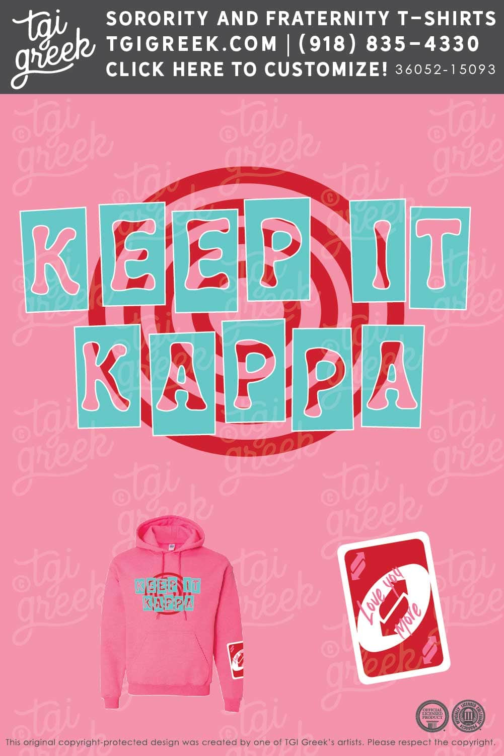 Kappa Kappa Gamma – MIZZ Pink Hoodie