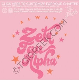 Zeta Tau Alpha – groovy Stars