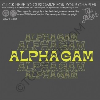 TGI – Alpha Gamma Delta Gilmore Font