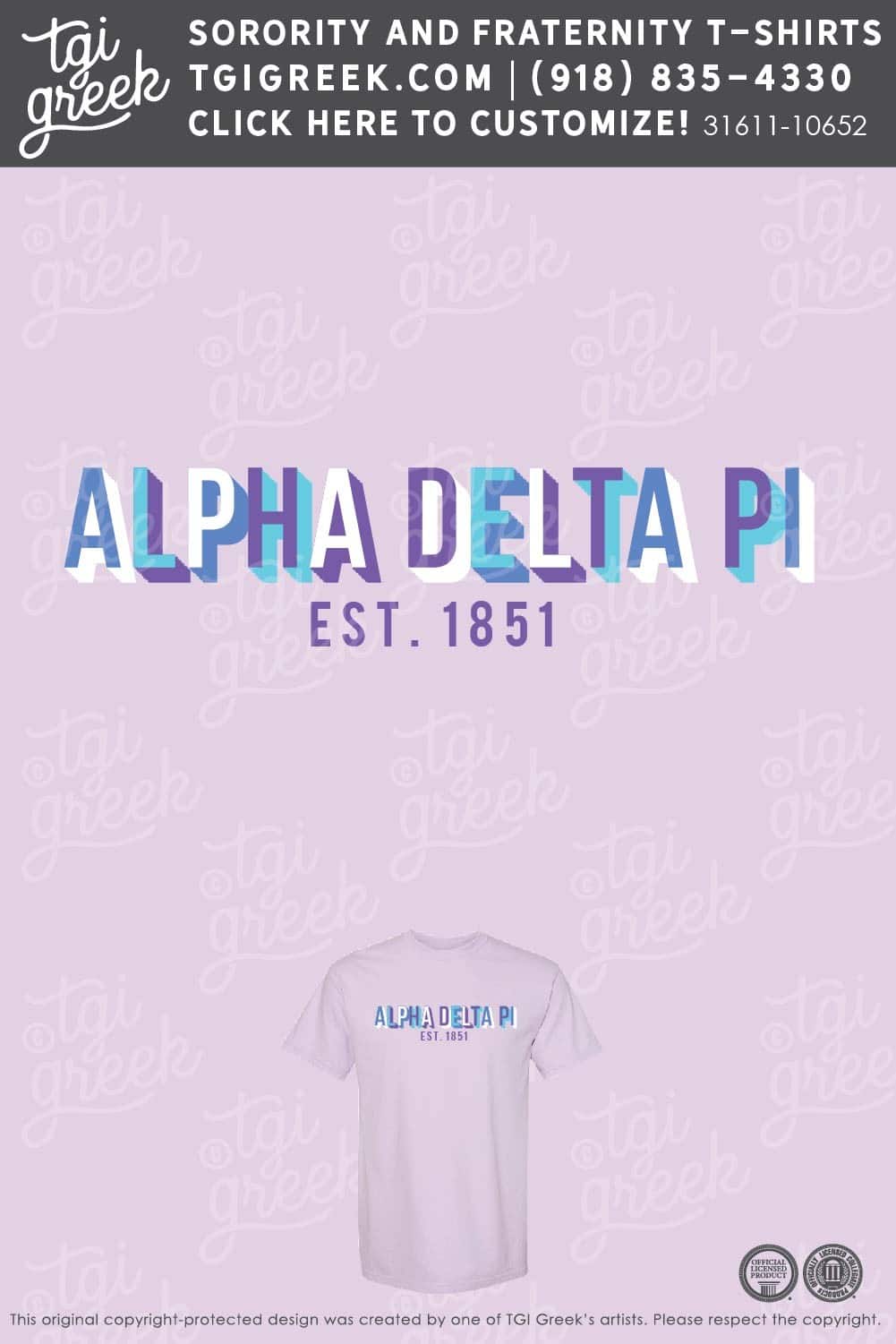 TGI – Alpha Delta Pi Block Text