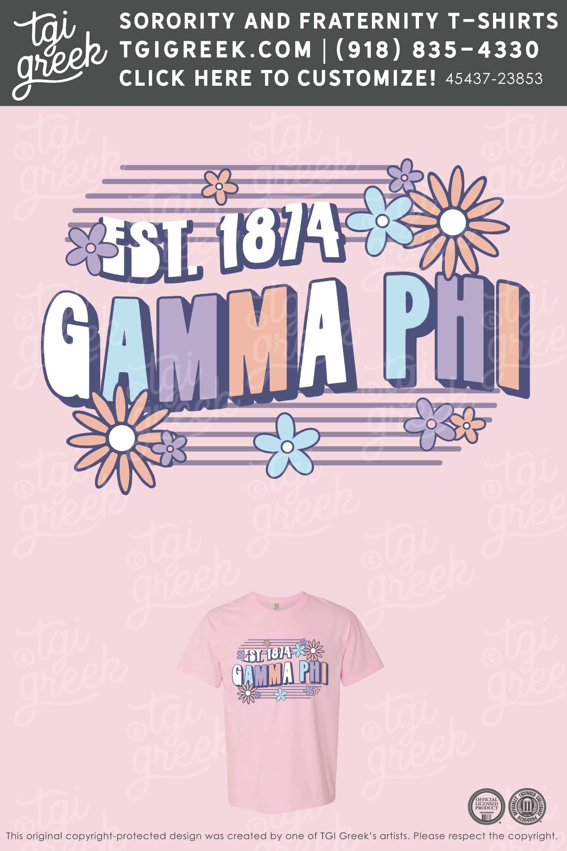 TGI – Gamma Phi Beta Funky Floral