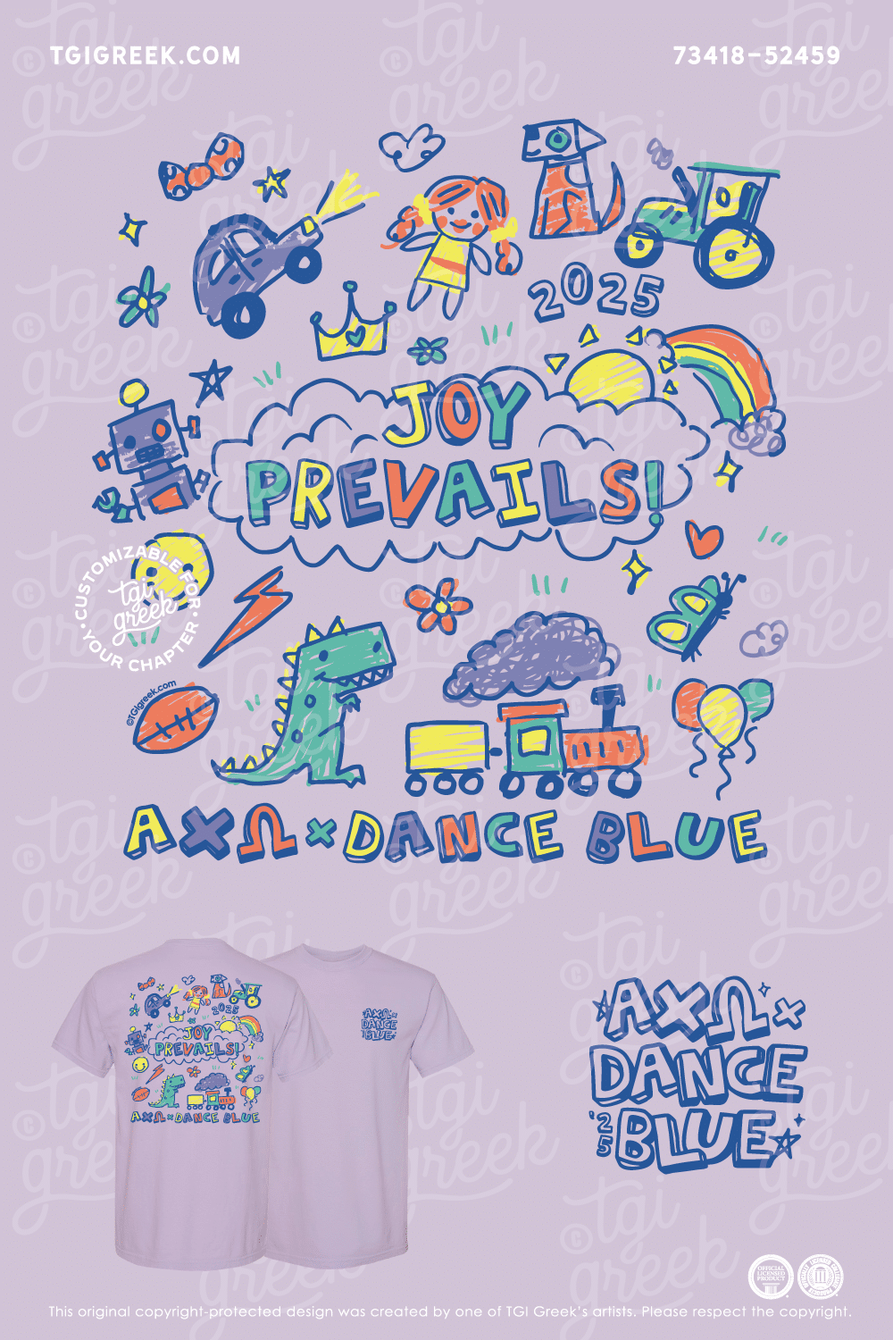 Alpha Chi Omega- UKY Dance Blue Kid Shirt