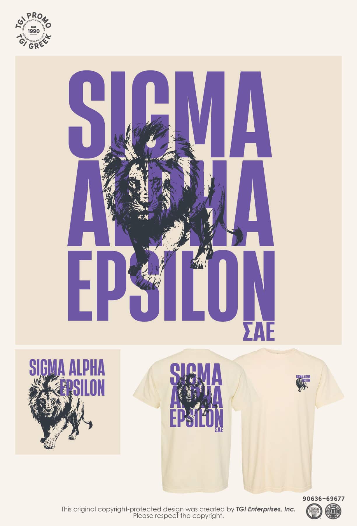 Sigma Alpha Epsilon – TGI Greek New Stock