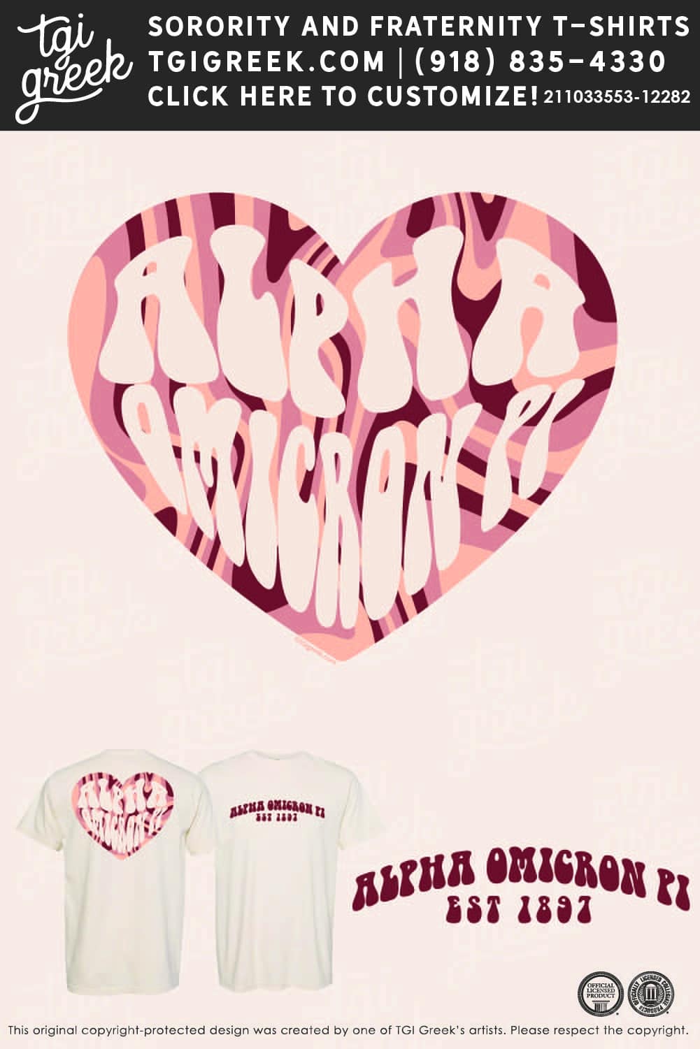 Alpha Omicron Pi – Live Sale Nov Heart