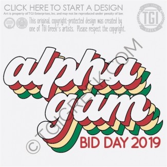 Alpha Gamma Delta-OU Bid Day Shirts