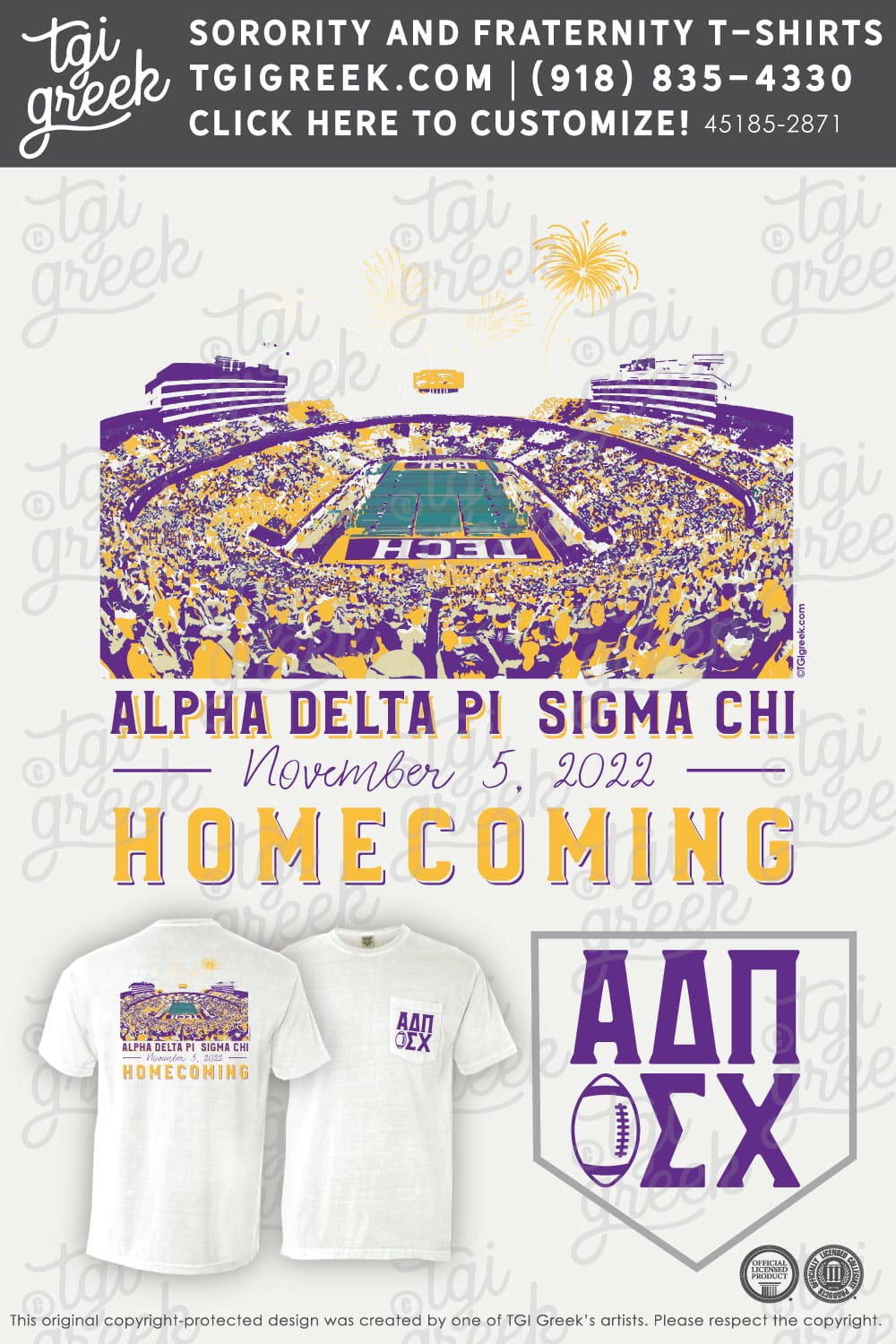 Alpha Delta Pi – TNTECH Homecoming Shirts