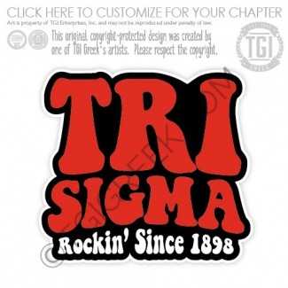 Sigma Sigma Sigma – Bid Day Sticker