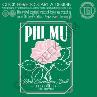 Phi Mu-UH rose carnation