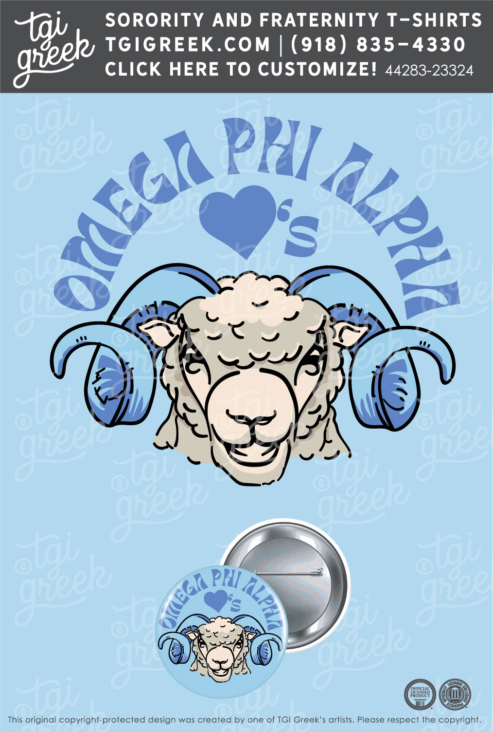 Omega Phi Alpha – UNCCH Gameday Buttons