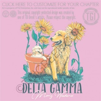 TGI Delta Gamma Moms Day Wildflower Pups