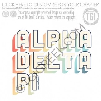 TGI Alpha Delta Pi Rainbow