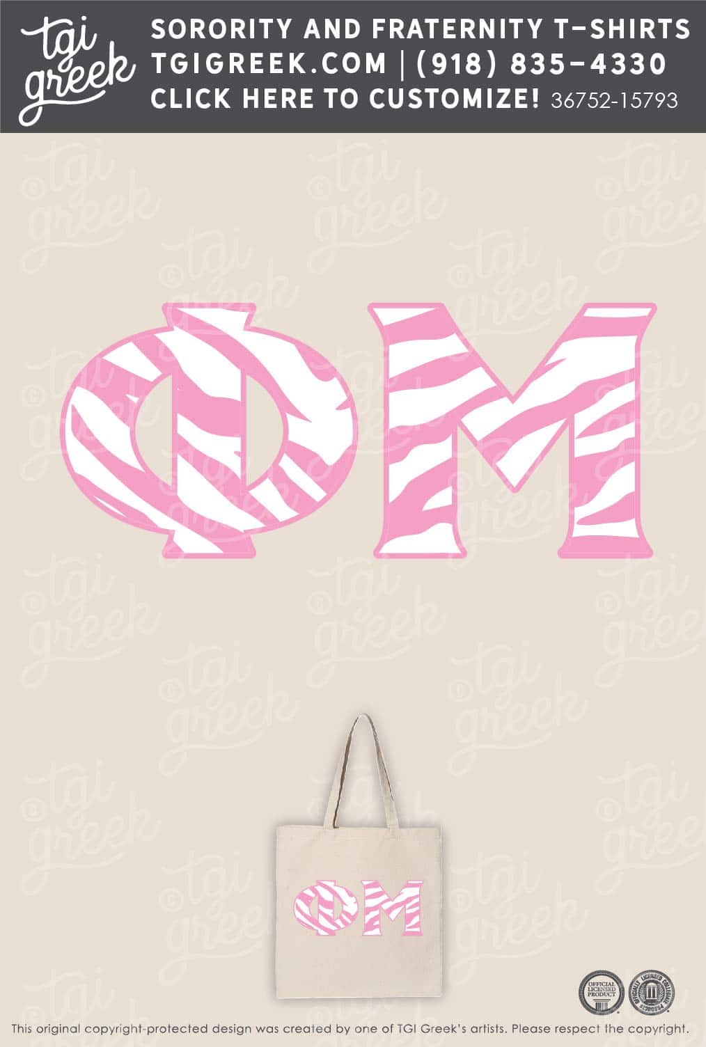 Phi Mu – OSU Tote Bag