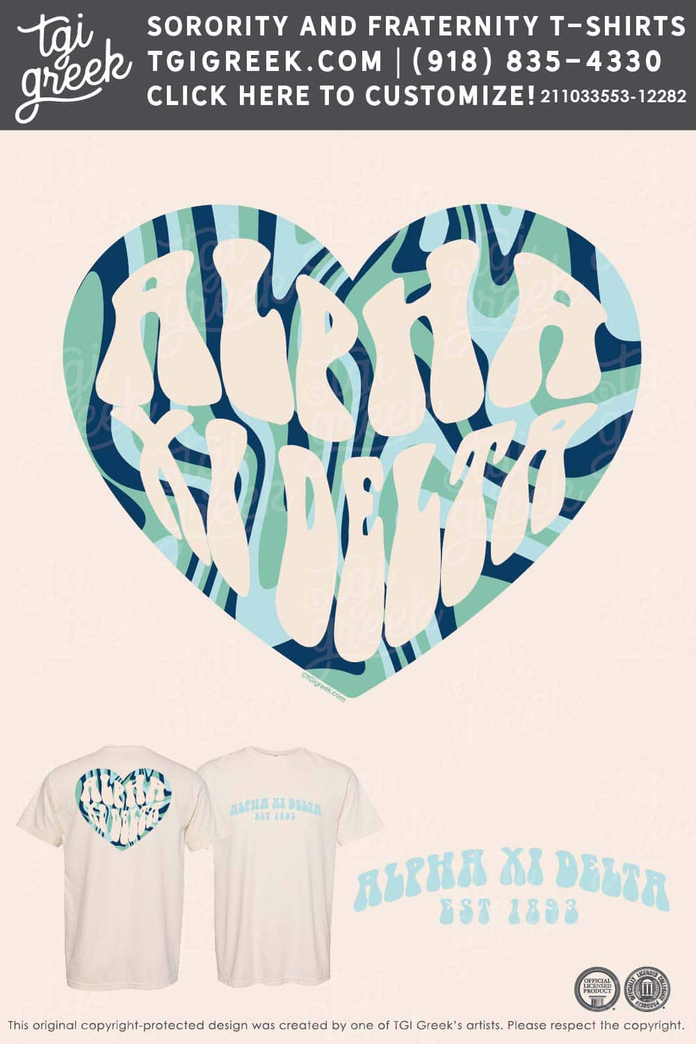 Alpha Xi Delta – Live Sale Nov Heart