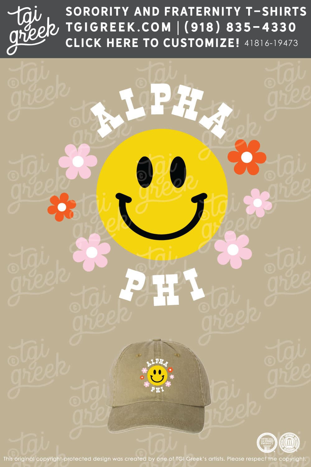 LIVE – Alpha Phi Smiley Hat