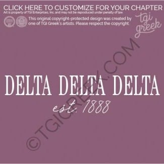 Delta Delta Delta – WC Sorority PR
