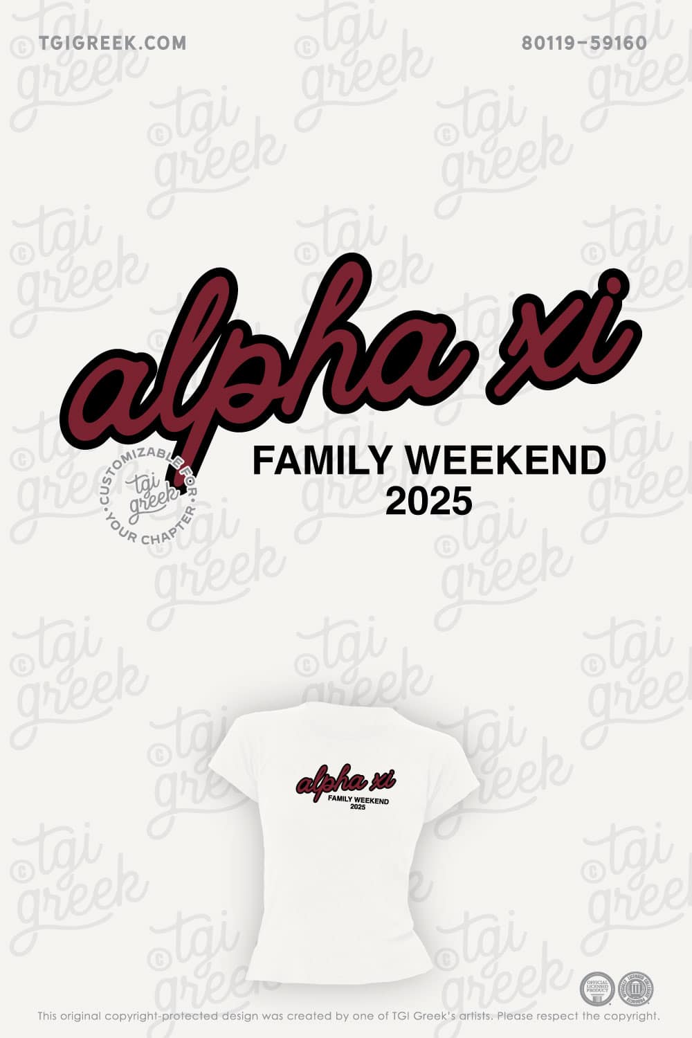 Alpha Xi Delta – USCAR Family Weekend Tee
