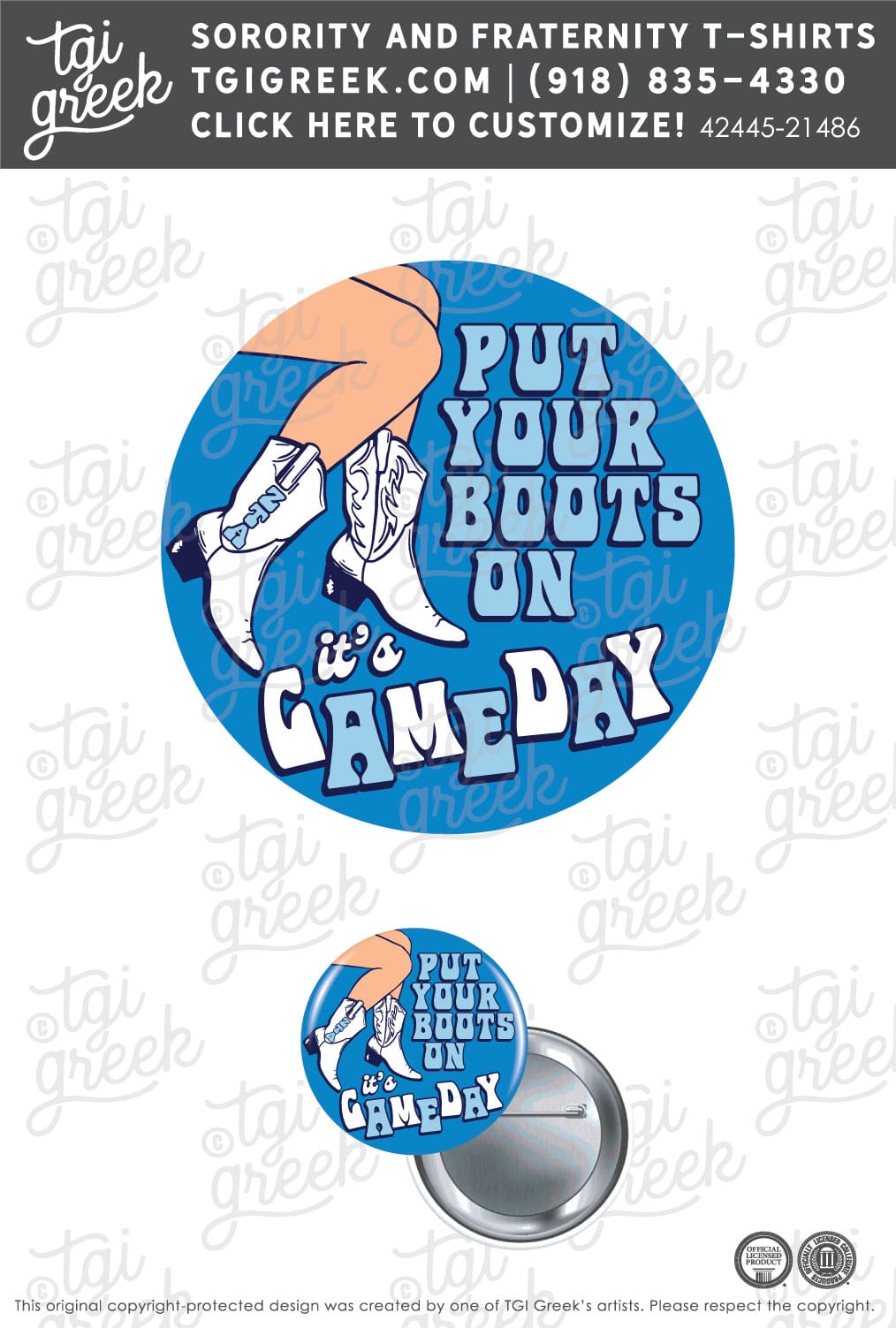 Zeta Tau Alpha – GSU Game Day Button