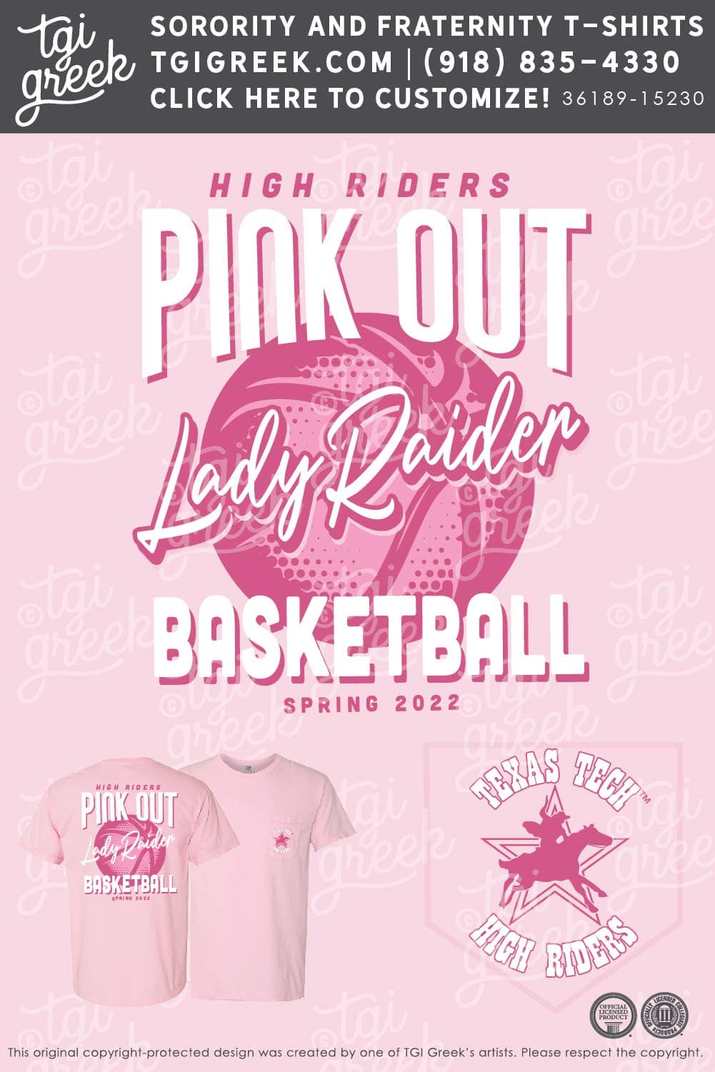 Texas Tech – High Riders Pink Out