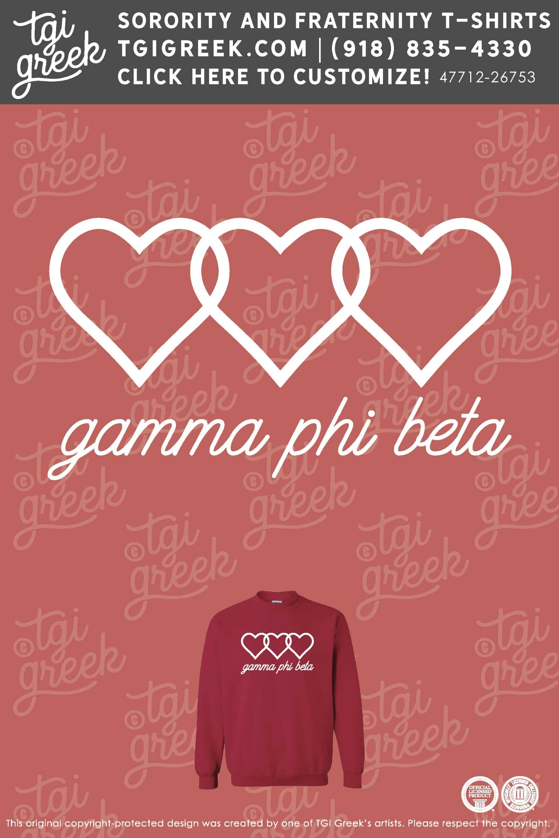 Gamma Phi Beta – OU Valentines Crewneck