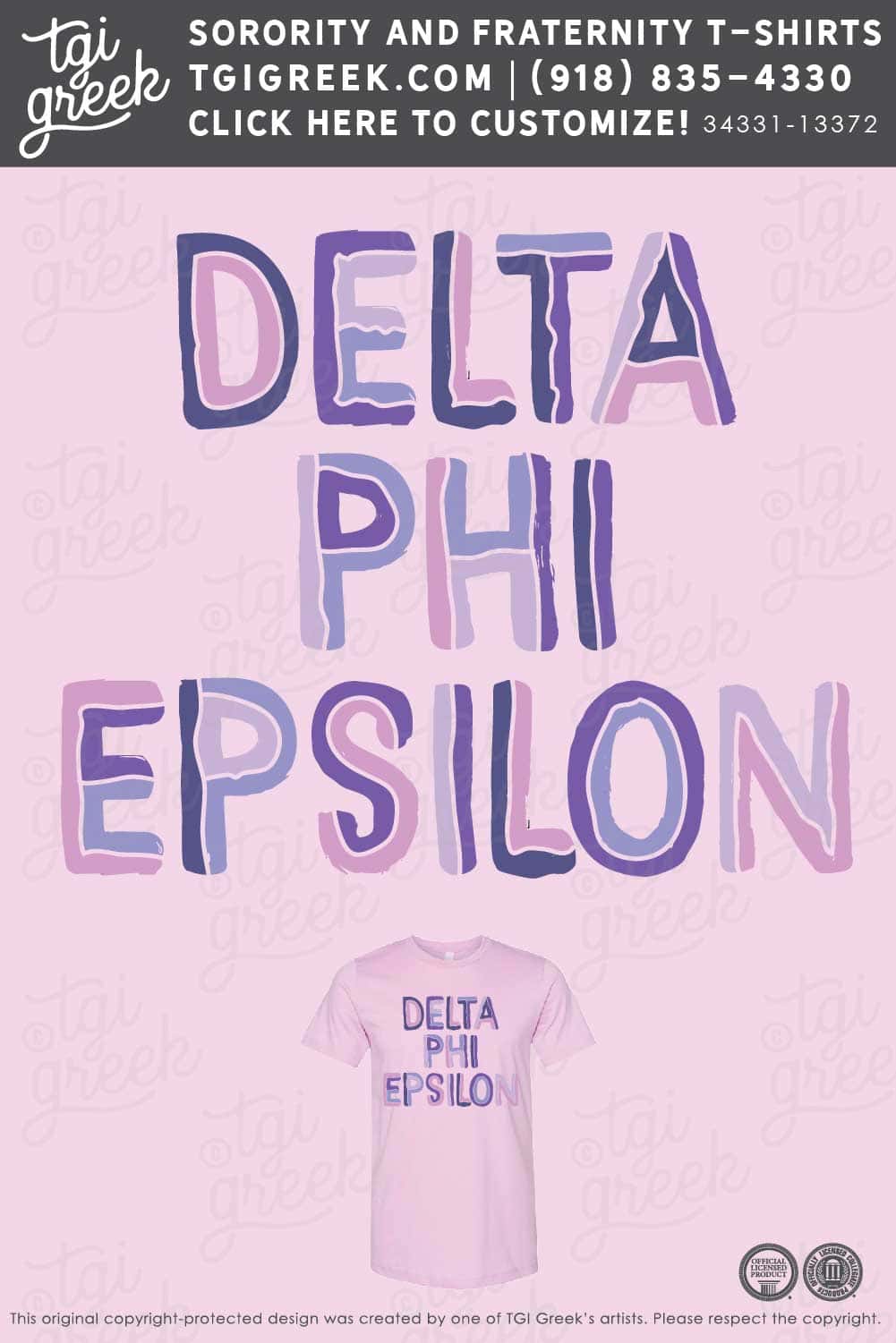 Delta Phi Epsilon – TSU PR Line Font
