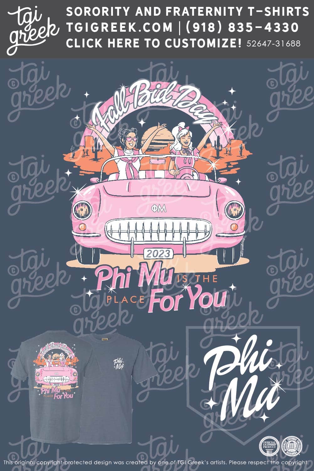 TGI – Phi Mu Barbie Bid Day