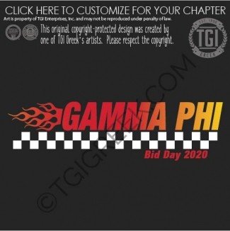 Gamma Phi Beta – Nascar Bid Day