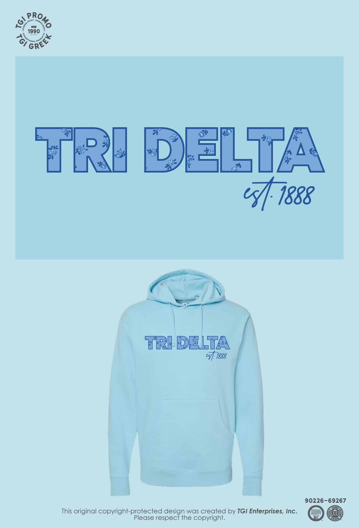Delta Delta Delta – UGA New Member Hoodie