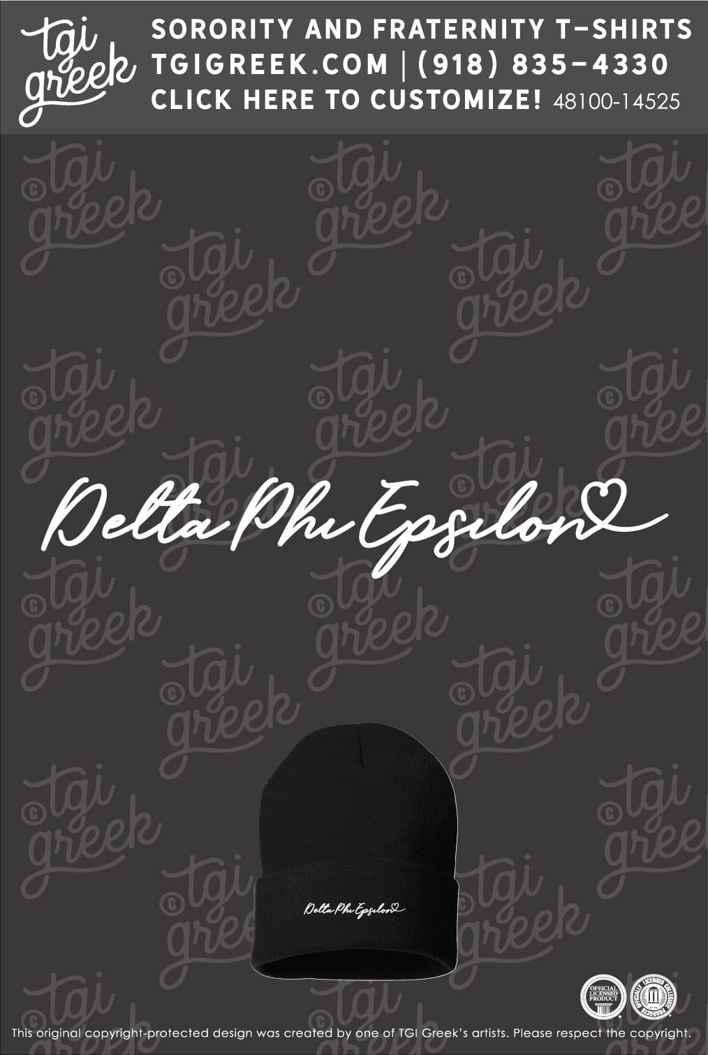 Delta Phi Epsilon – PENNST New Member Beanie